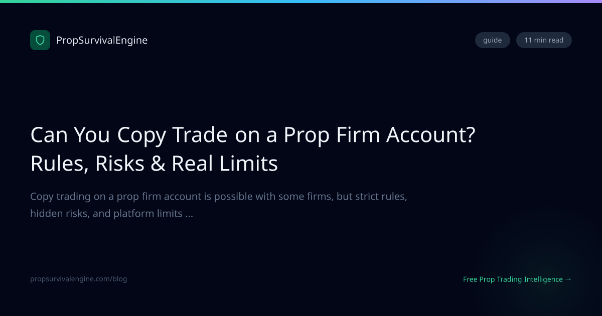 Can You Copy Trade on a Prop Firm Account? Rules, Risks & Real Limits ...