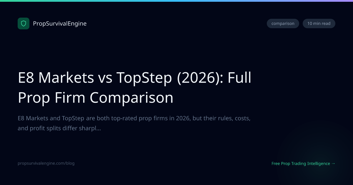 E8 Markets vs TopStep (2026): Full Prop Firm Comparison ...
