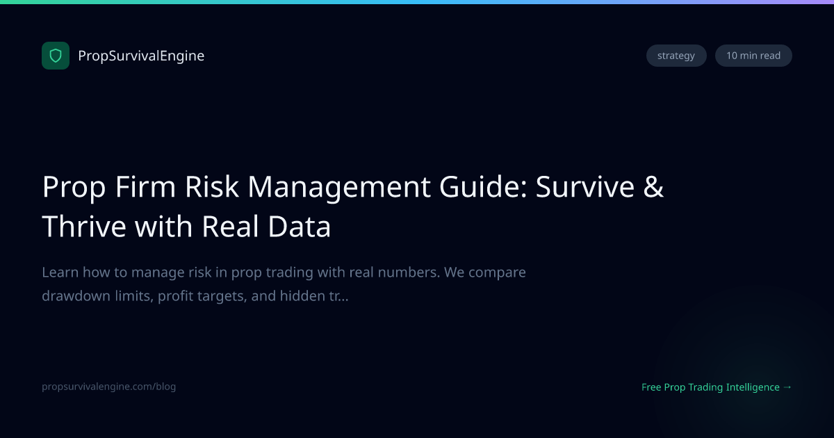 Prop Firm Risk Management Guide: Survive & Thrive with Real Data ...